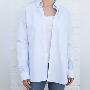 BRANDY MELVILLE ISABELLA LINEN BUTTON UP